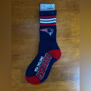 NFL New England Patriots Navy and Red Casual Socks